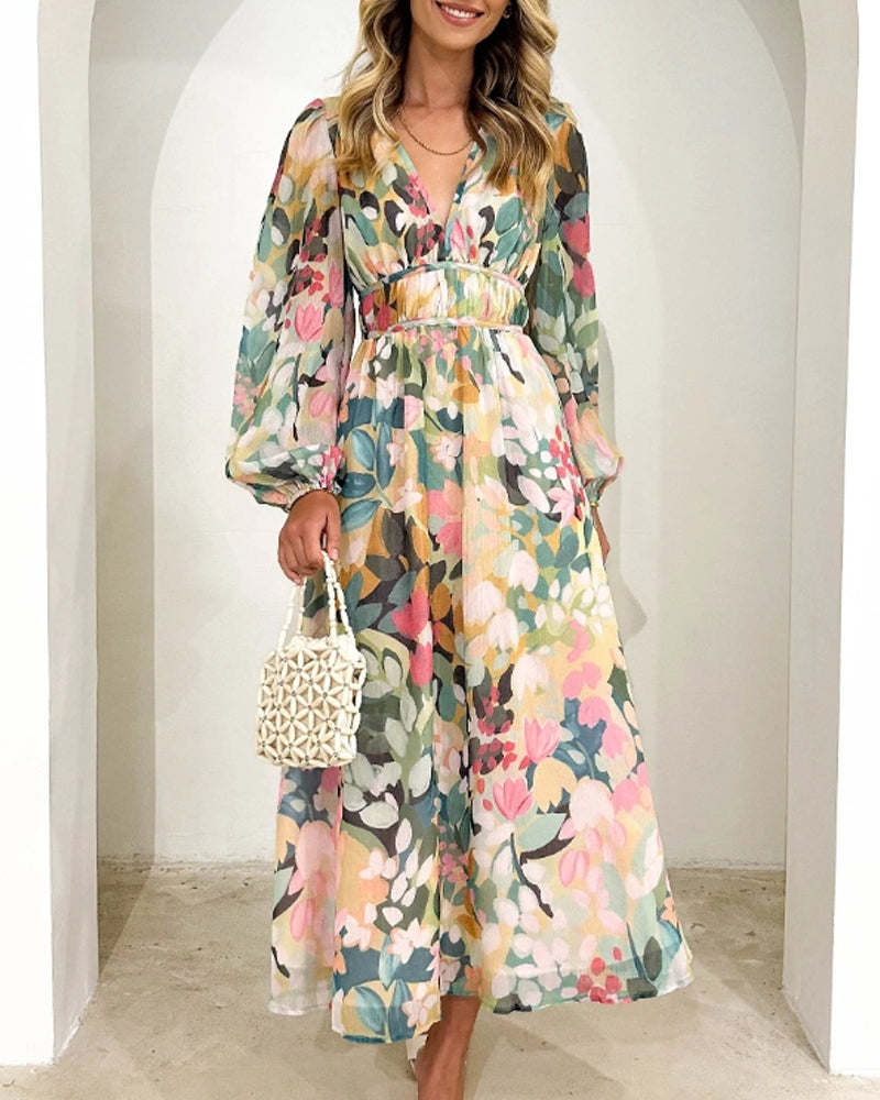 Sara™ | Elegant kjole med blomster