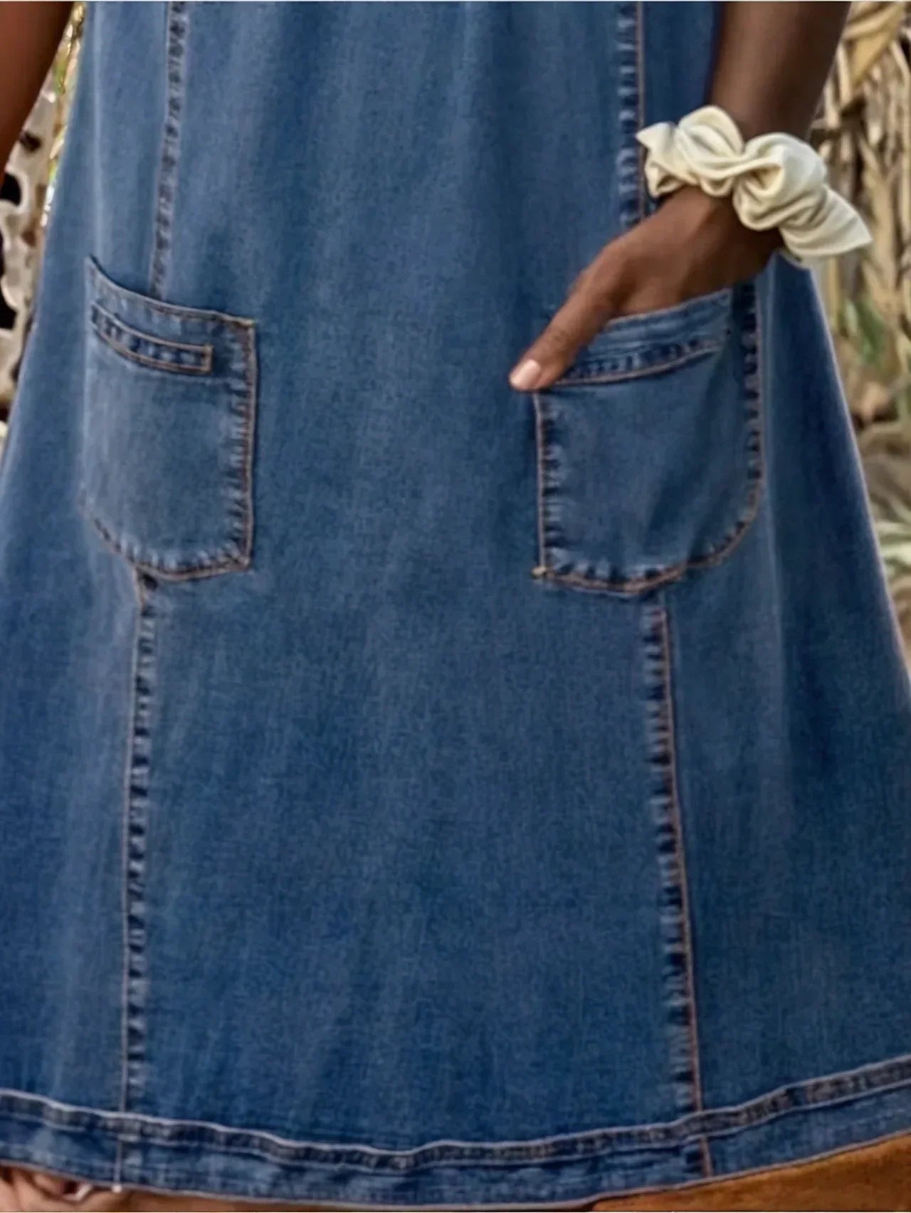 Sara® | Blød Denimkjole