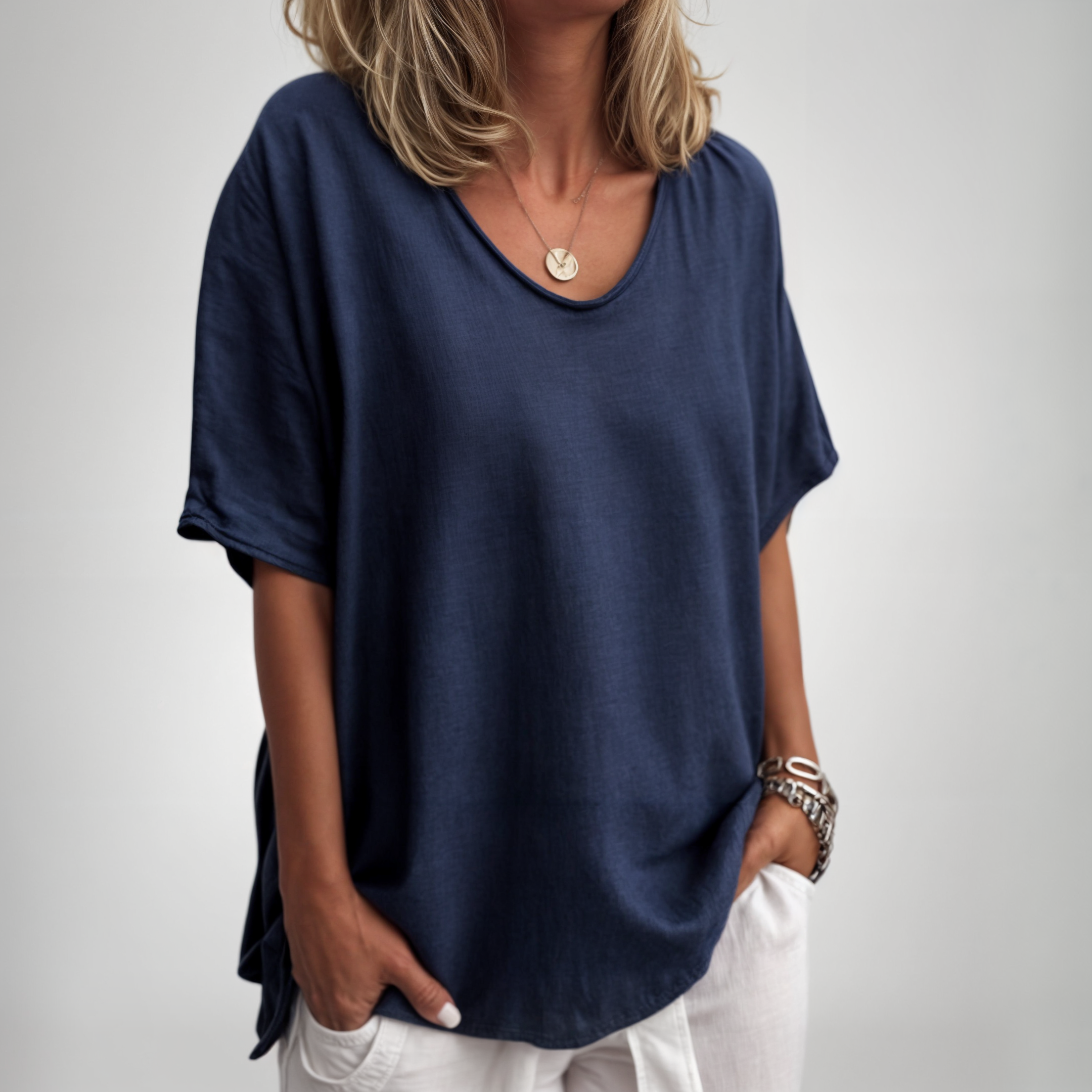 Sara™ | Behagelig Løs T-shirt