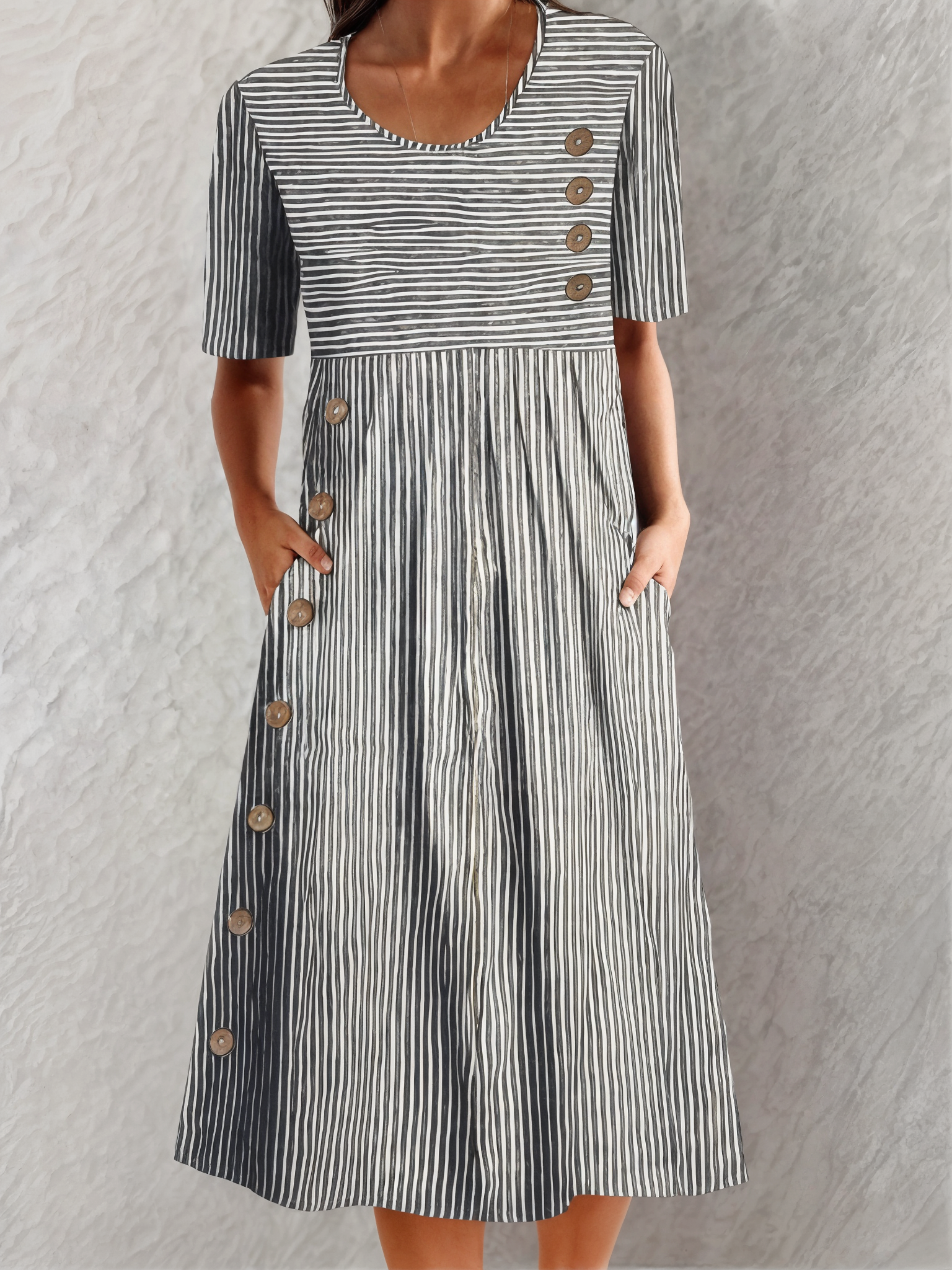 Sara™ | Stribet Sommerkjole