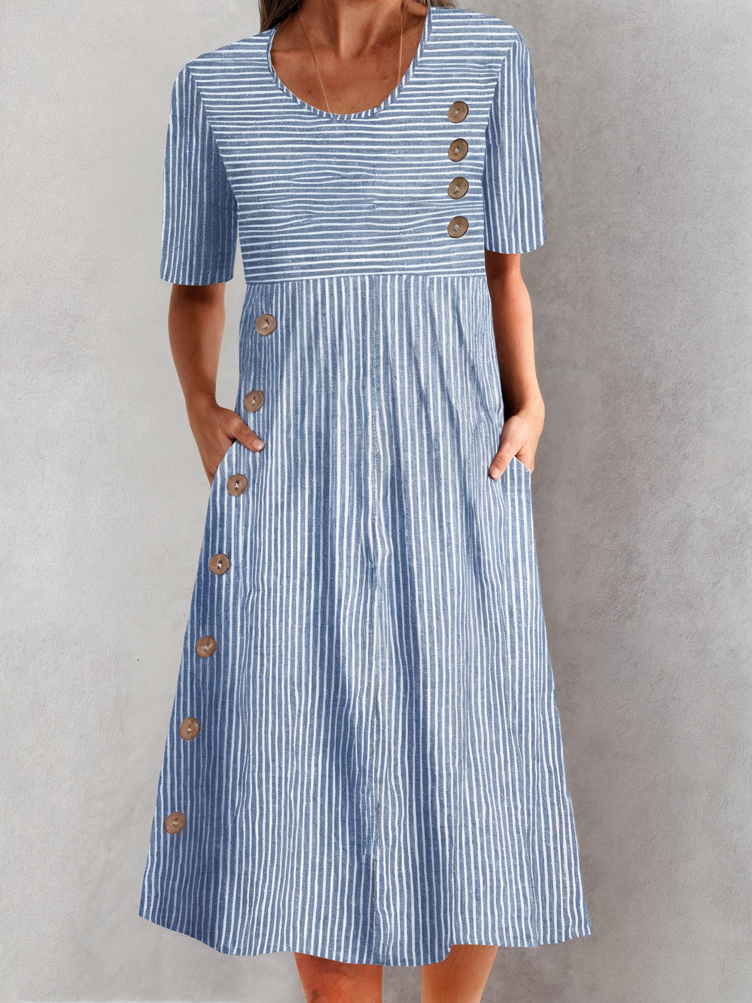 Sara™ | Stribet Sommerkjole