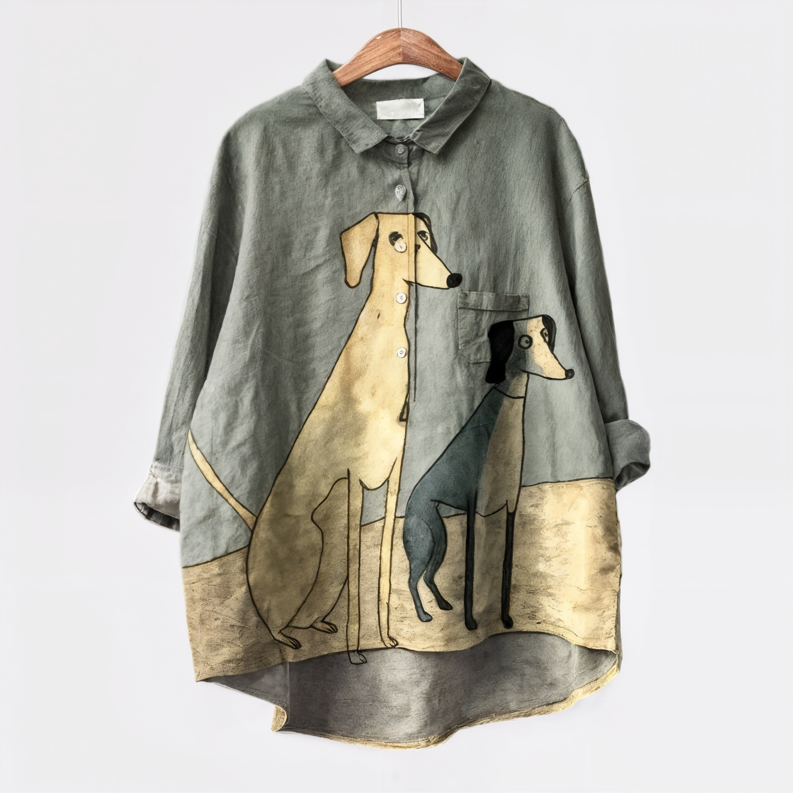 Sara™ | Glad Bomuldsbluse