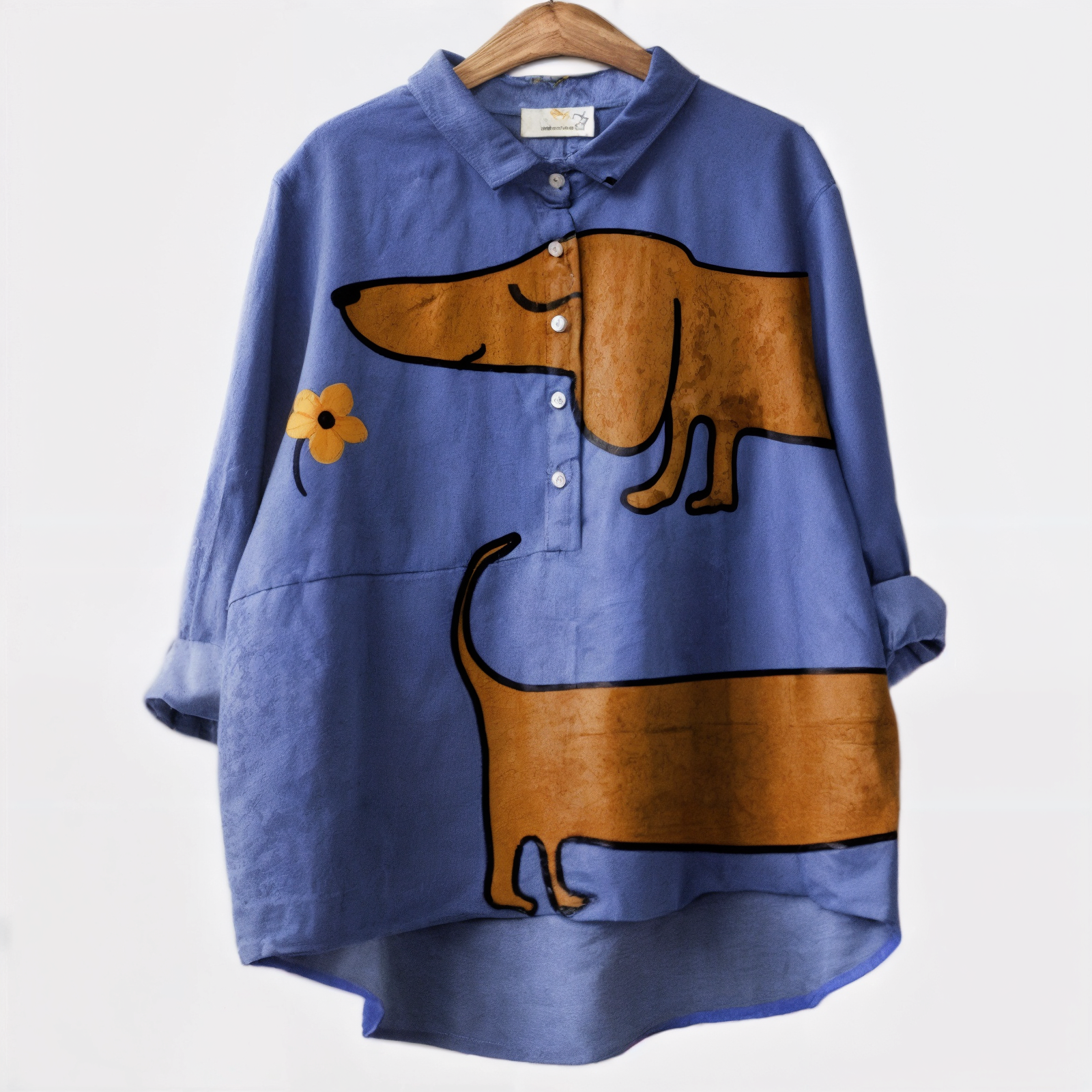 Sara™ | Glad Bomuldsbluse