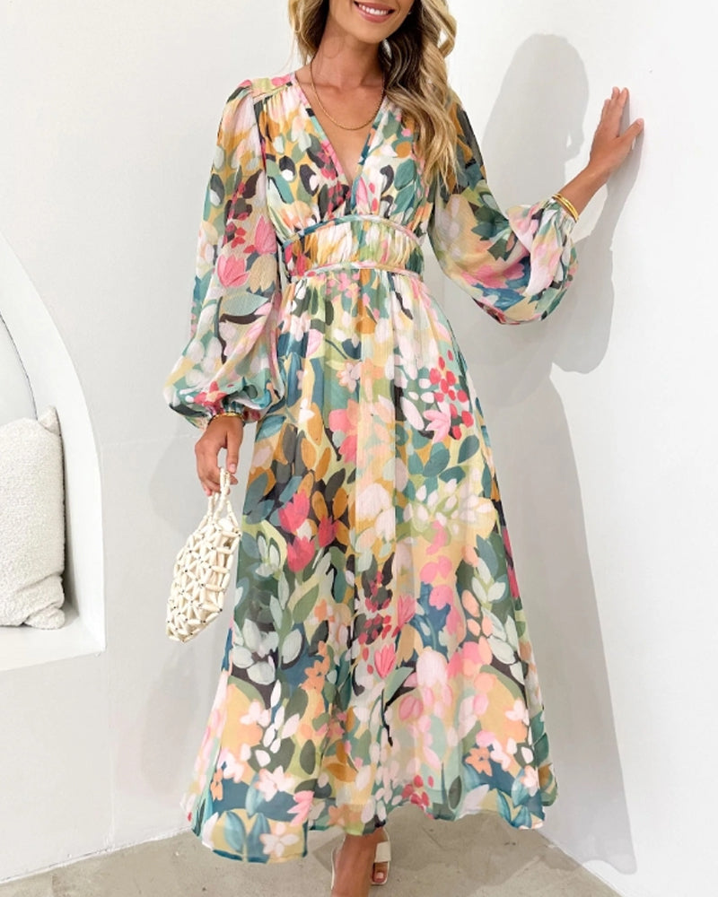 Sara™ | Elegant kjole med blomster