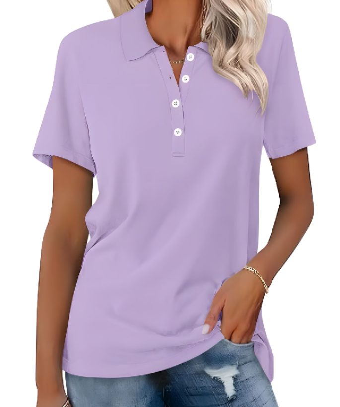 Sara™ | Komfortabel Poloshirt i Blød Bomuld