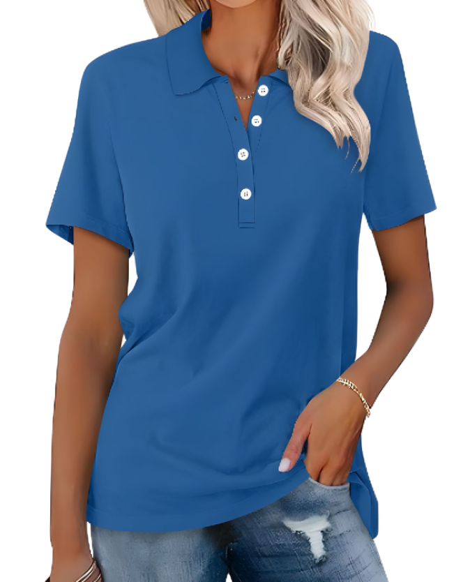 Sara™ | Komfortabel Poloshirt i Blød Bomuld