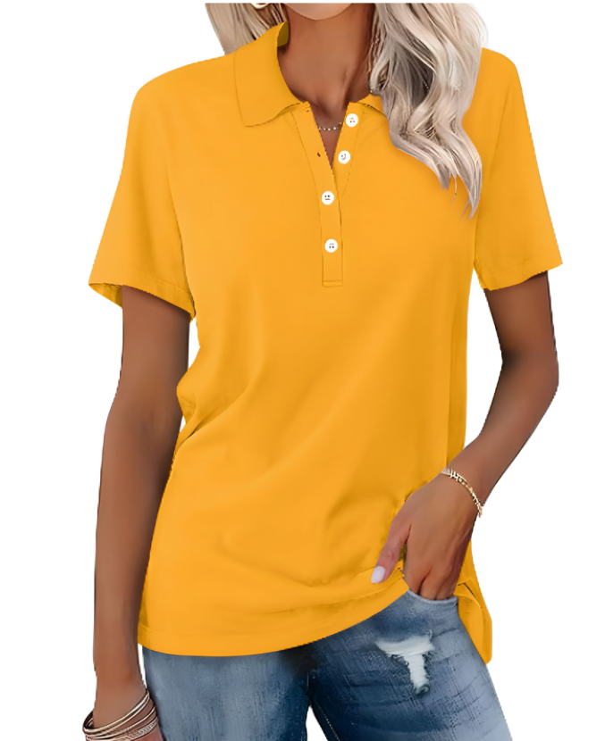 Sara™ | Komfortabel Poloshirt i Blød Bomuld