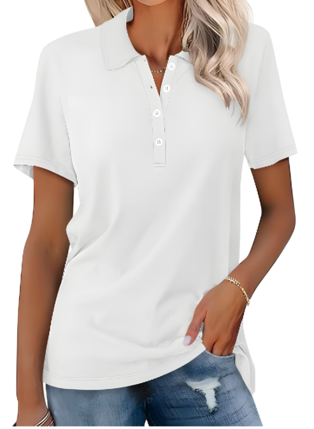 Sara™ | Komfortabel Poloshirt i Blød Bomuld