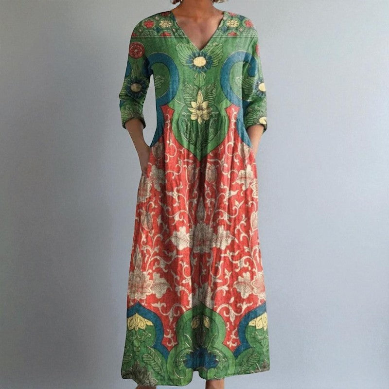Sara™ | Boho Elegant Lang Kjole