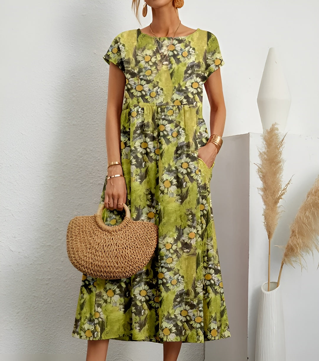 Sara™ | Let sommerkjole med blomsterprint