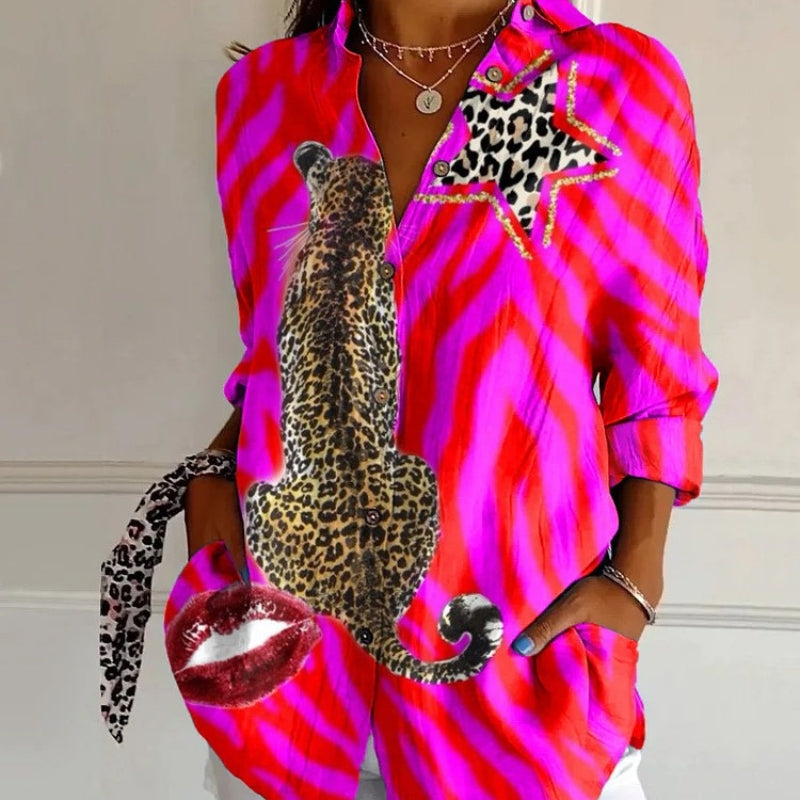 Sara™ | Stilfuld kunstbluse – føl dig fortryllet og sofistikeret