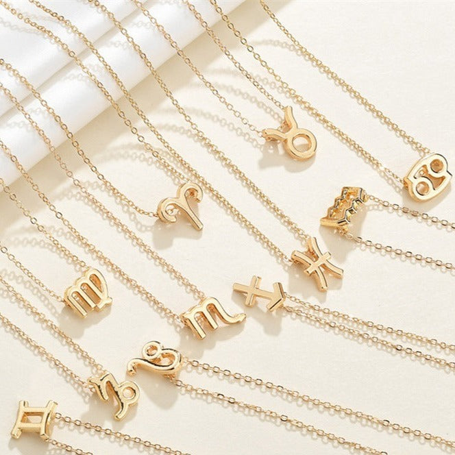 Celestique Halskæde med Stjernebillede | 18k Guld