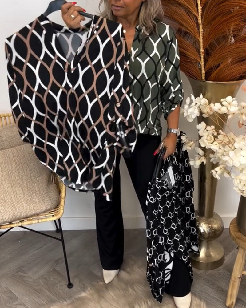 Sara™ | Casual Bluse med Lange Ærmer
