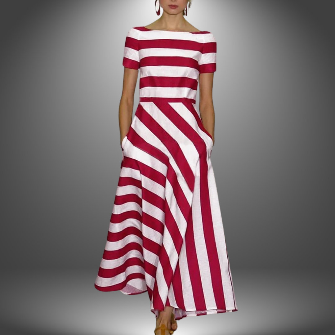 Sara™ | Stribet Kjole