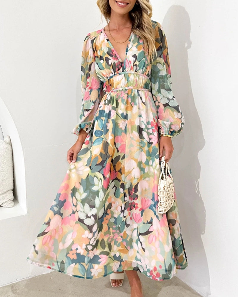 Sara™ | Elegant kjole med blomster