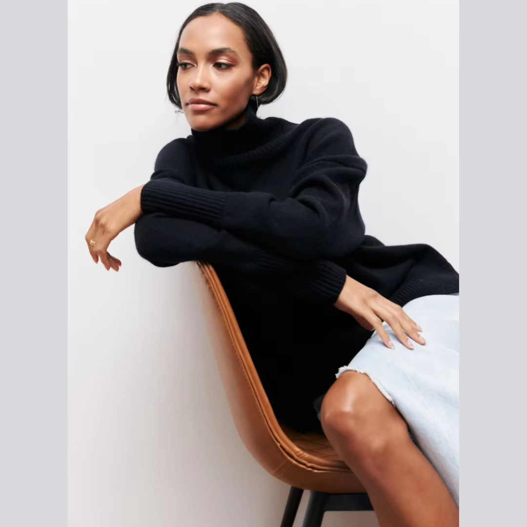 Sara™ | Lun højhalset sweater