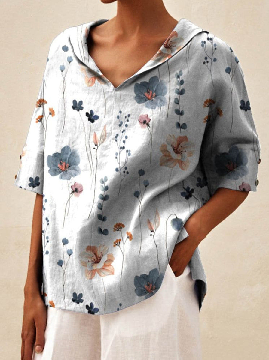 Sara™ | Elegant top med V-udskæring