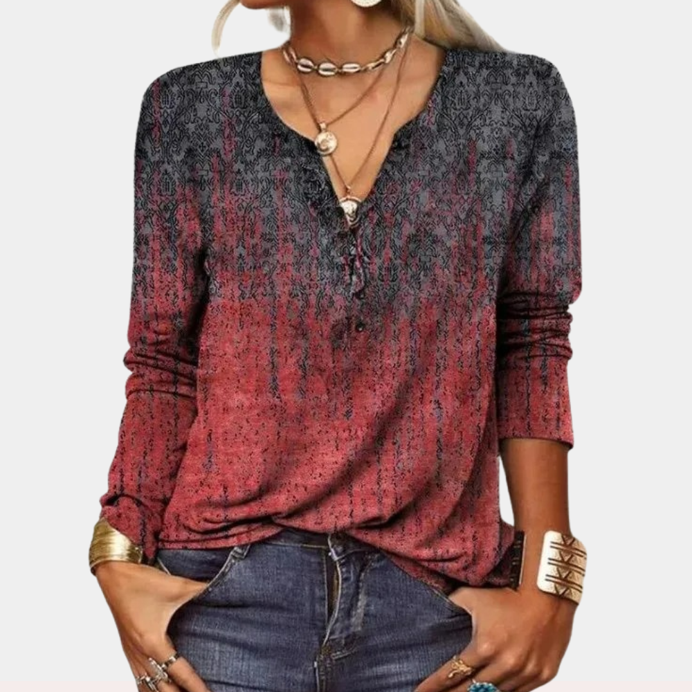 Sara™ | Stilfuld og afslappet top med print