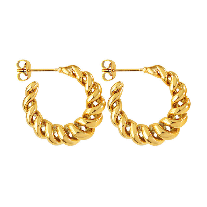 Guldøreringe Aurum Twist | 18k Guld