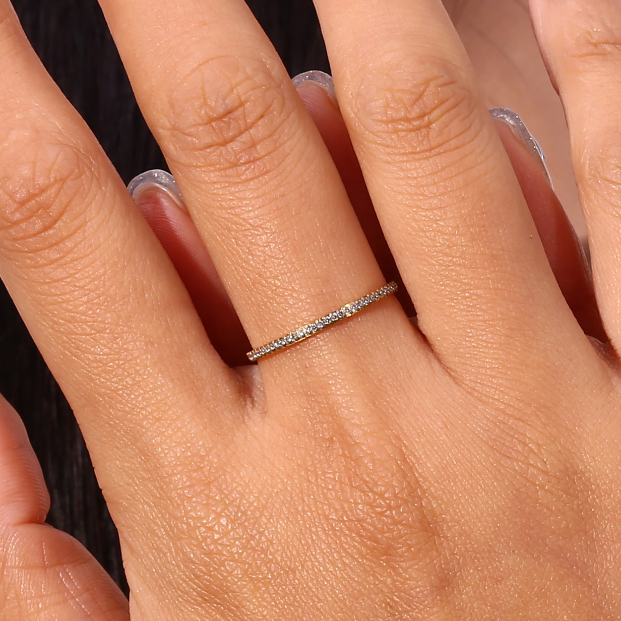 Zarra Paved Ring | 18k Guld