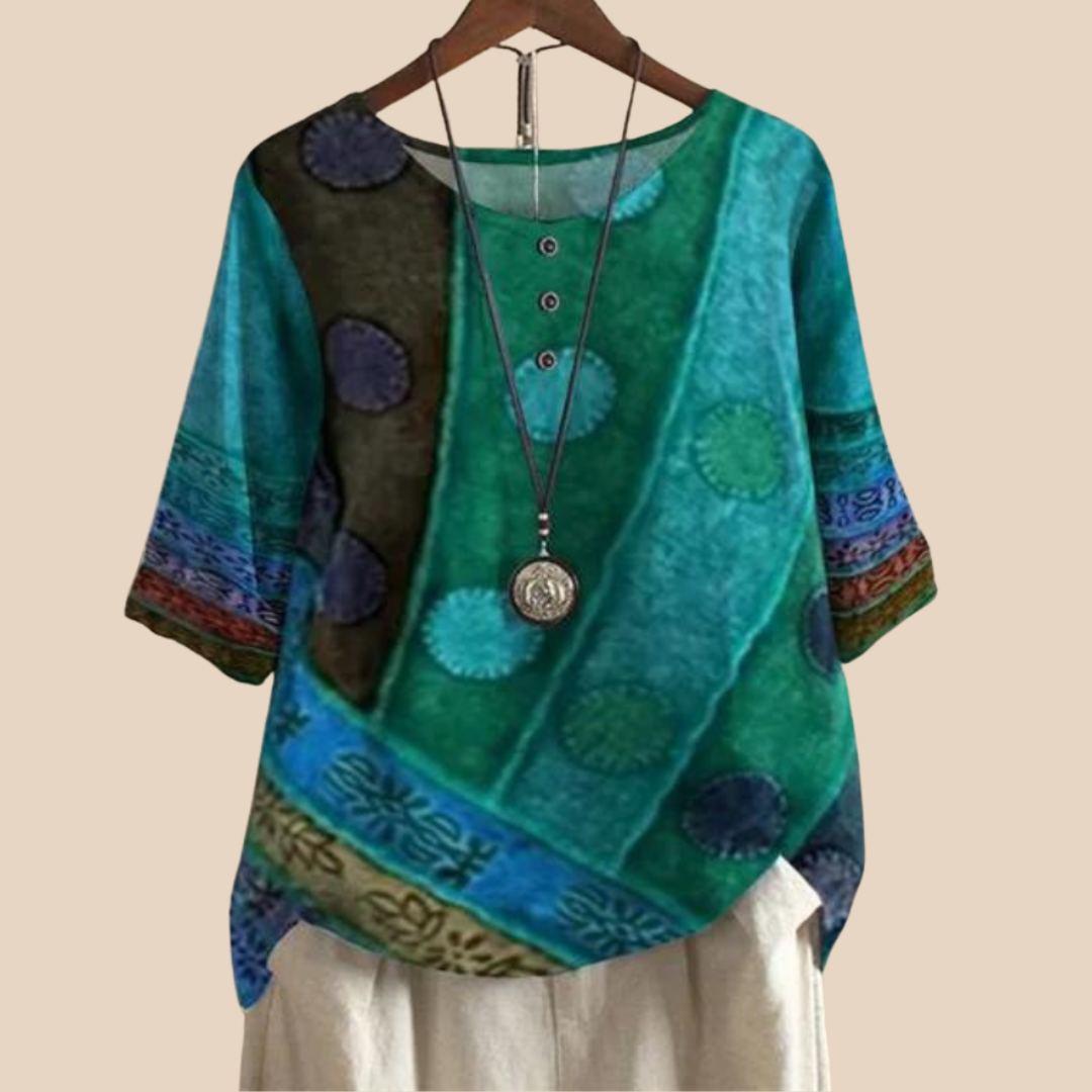 Sara™ | Boho Afslappet Bluse