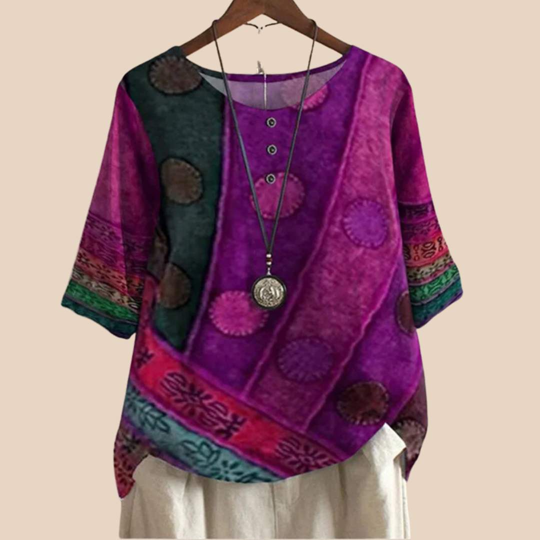 Sara™ | Boho Afslappet Bluse