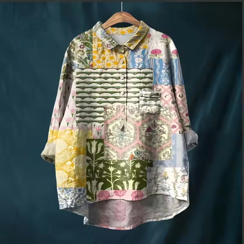 Sara™  | Klassisk Skjorte med Unikt Design