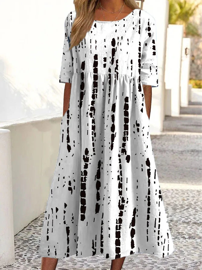 Sara® | Blød Blomsterkjole