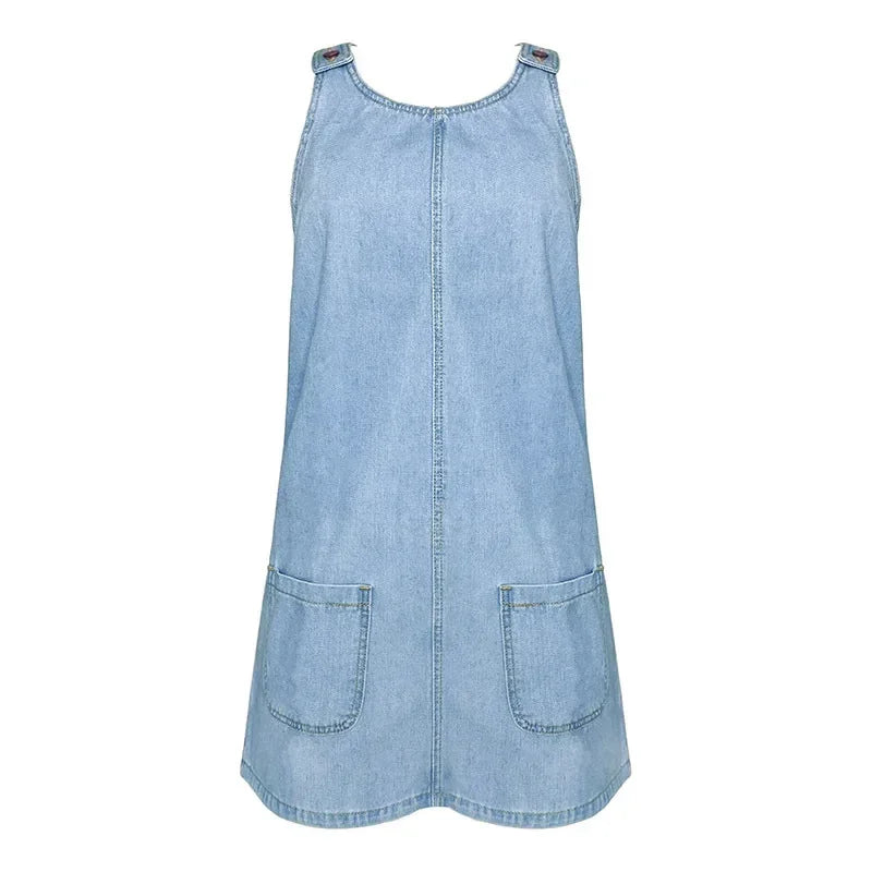 Sara™ | Praktisk og Let Denim Sommerkjole