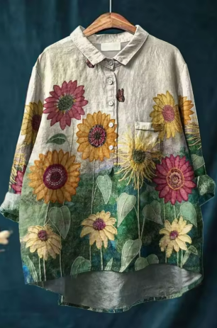 Sara™  | Blomsterskjorte med Elegance