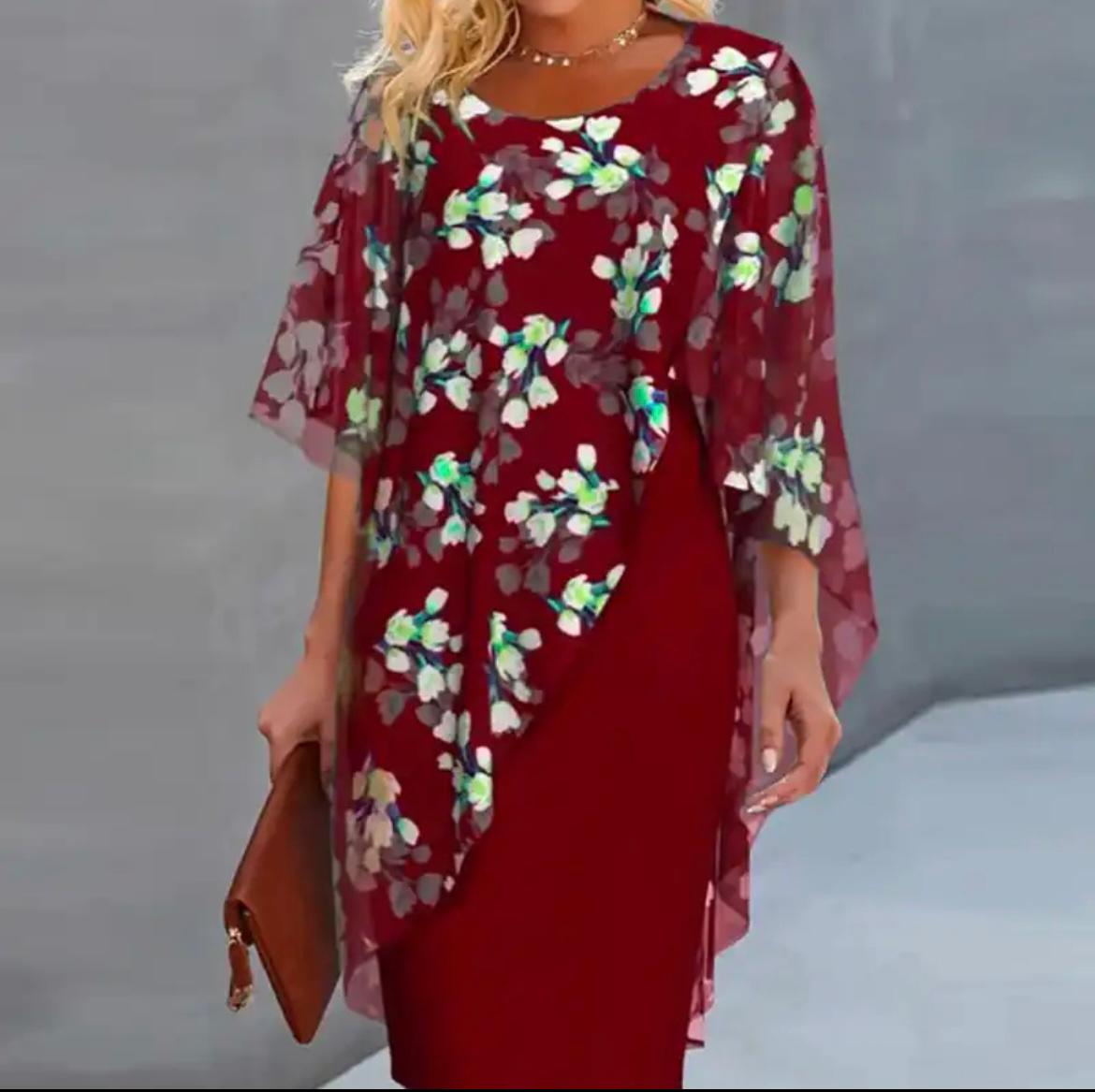 Sara™ | Blomstret Kjole