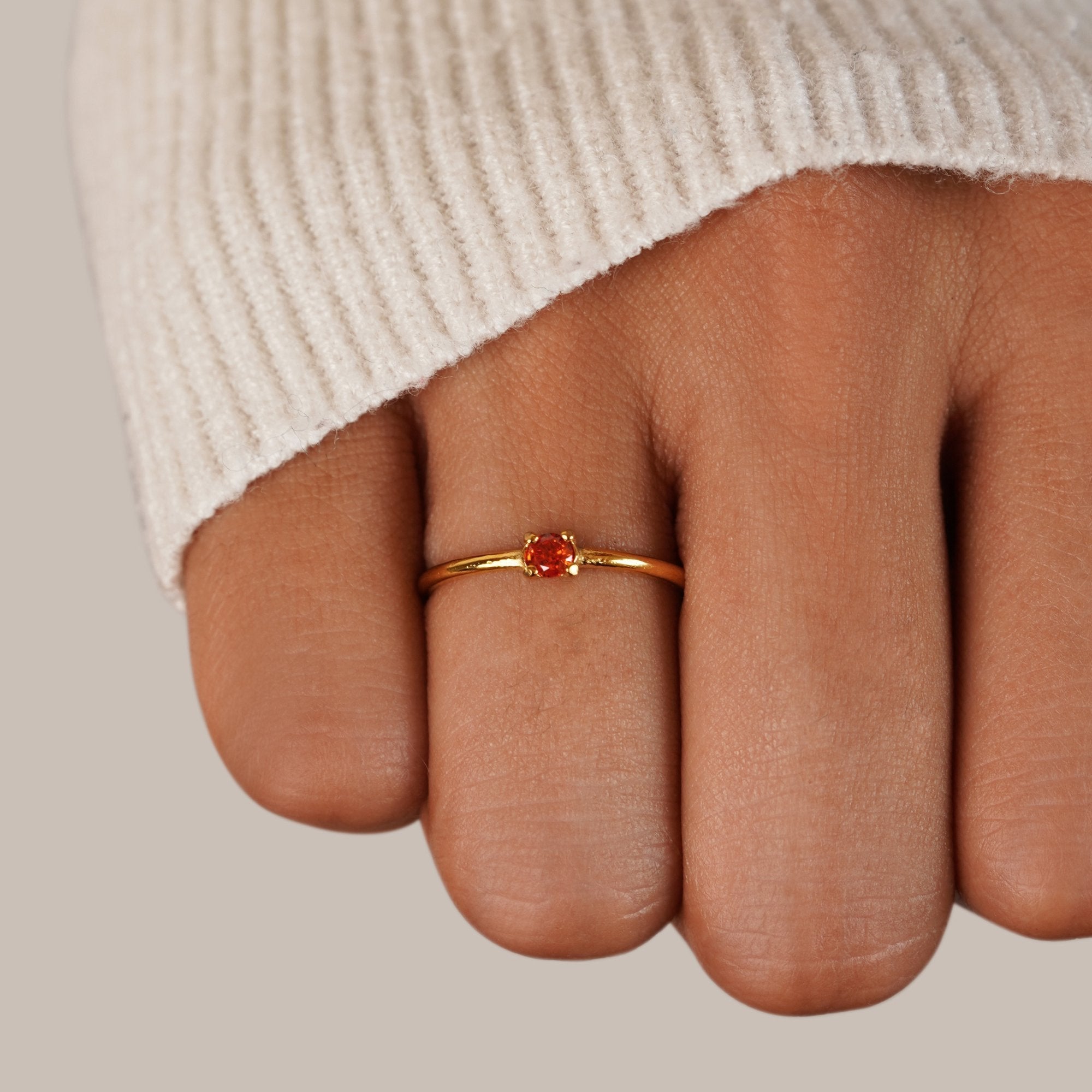 Fødselssten Ring | 14k Guld