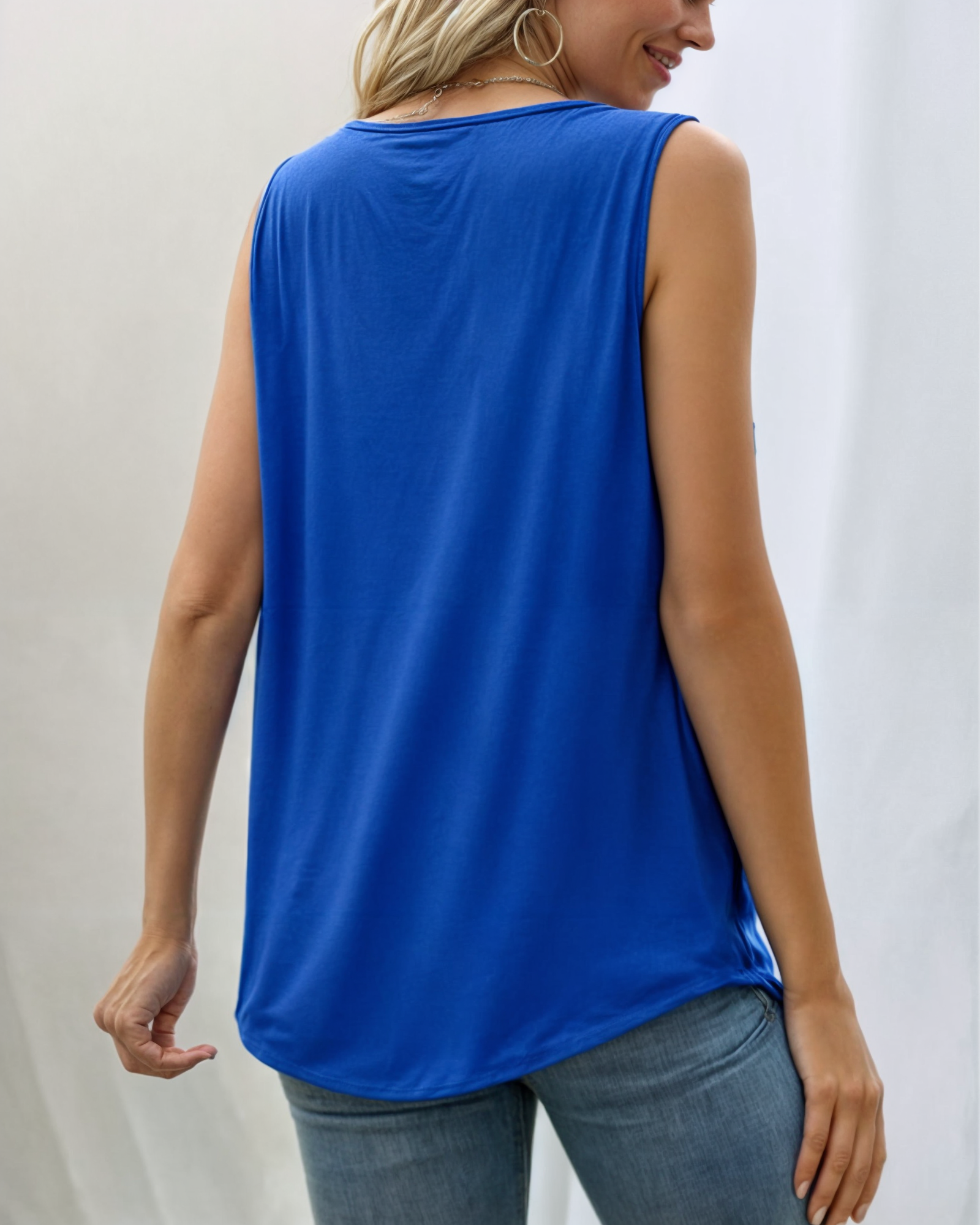 Sara™ | Ærmeløs tanktop med firkantet udskæring