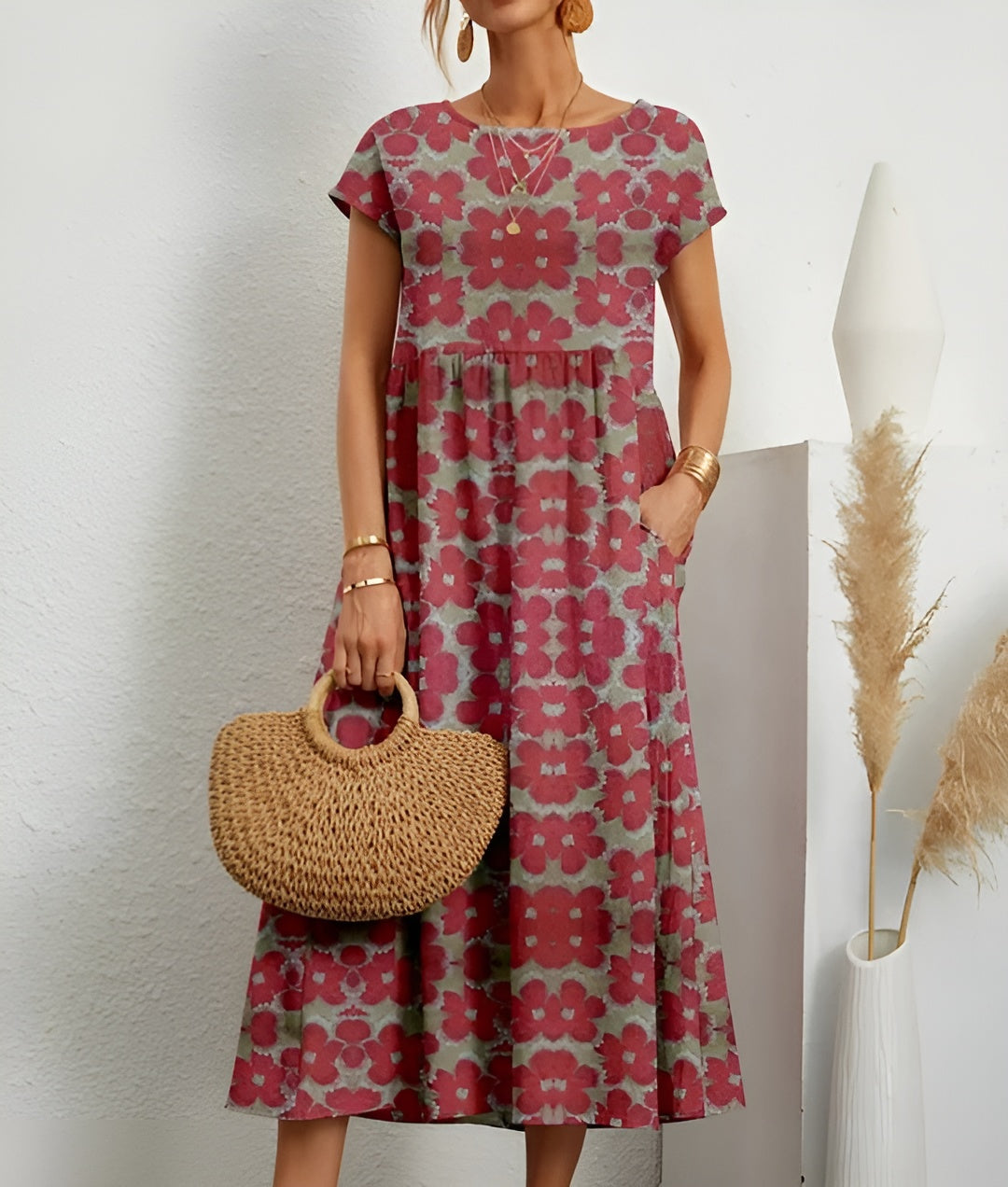 Sara™ | Let sommerkjole med blomsterprint